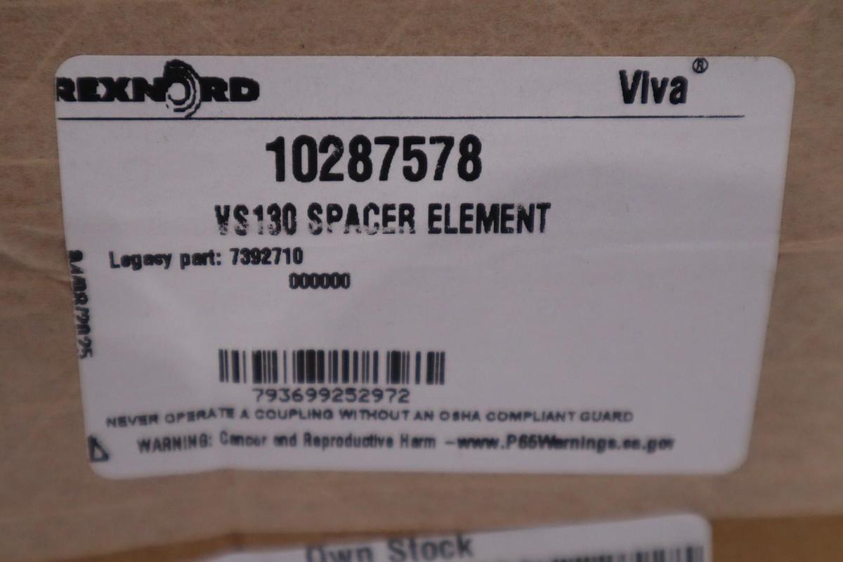 Rexnord 10287578 7392710 Viva Vs130 Spacer Element NEW IN BOX STOCK GF-1324