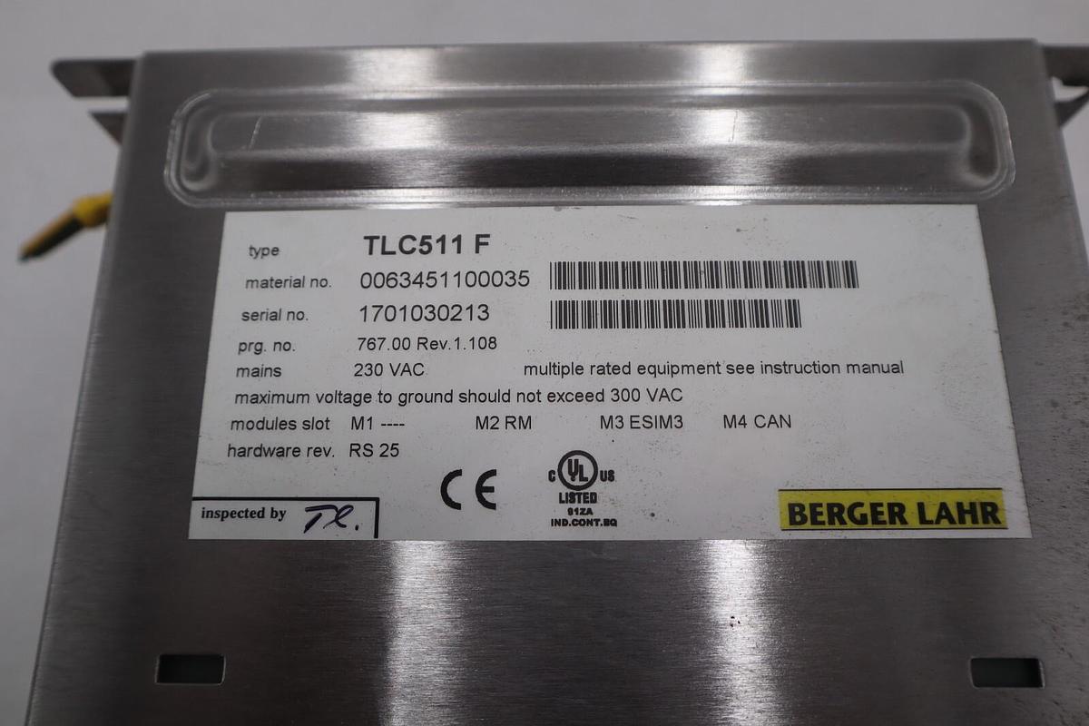 Used Bereger Lahr TLC511 F Servo Drive POSITIONING CONTROLLER 5 AMP STOCK B-697