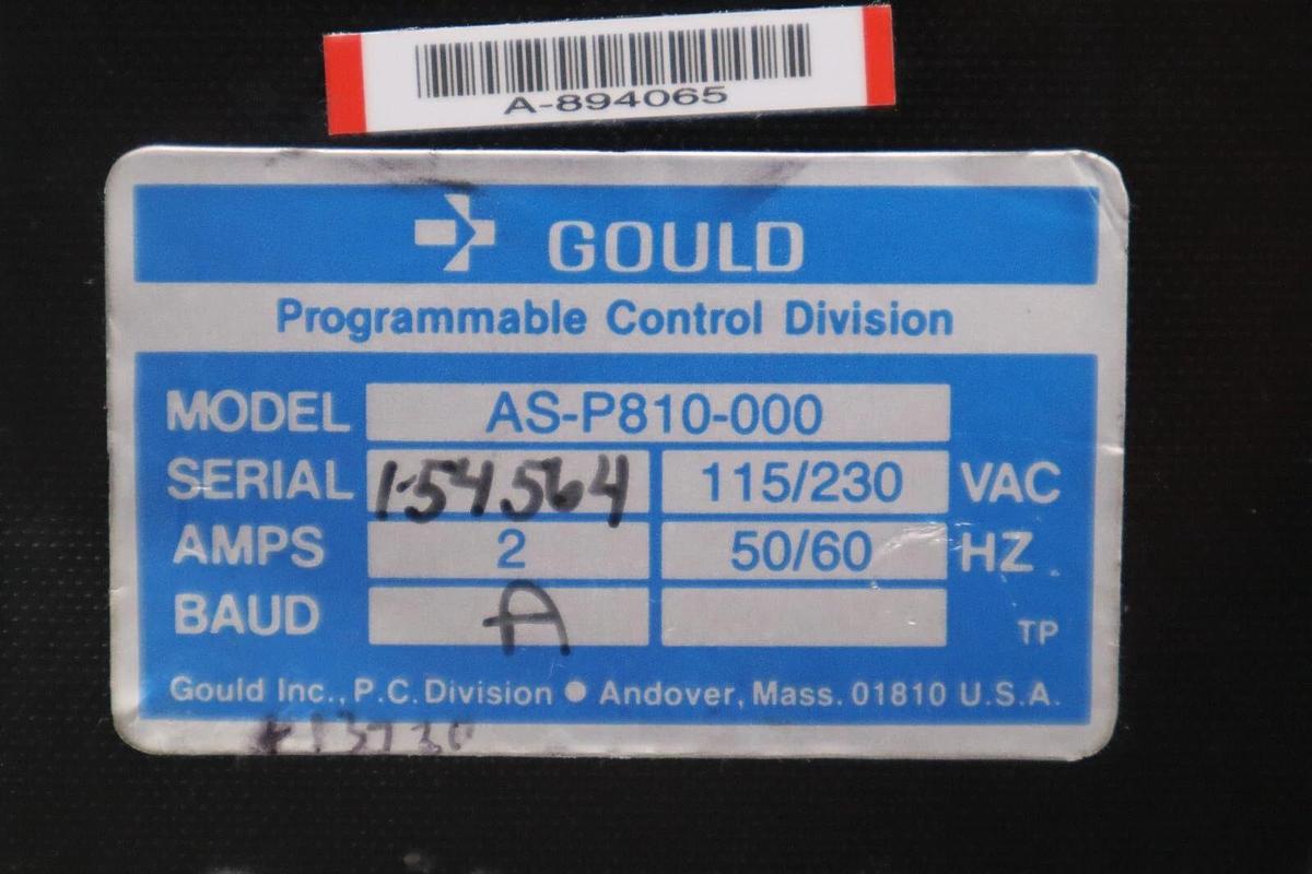 Refurbished Gould Modicon AS-P810-000 P810 Power Supply STOCK G322A