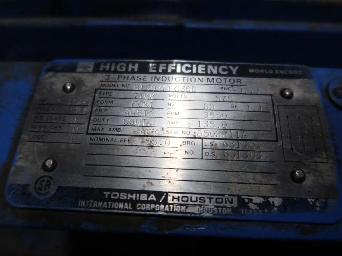 Used SUNDYNE SUNFLO HONEYWELL P-3000 BOILER FEED WATER PUMP WITH 150 HP MOTOR 400 GPM