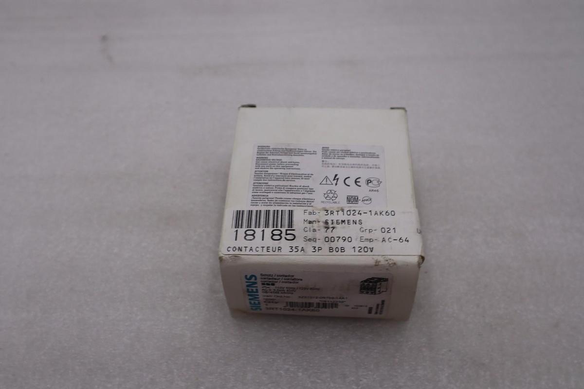 Used SIEMENS 3RT1024-1AK60 CONTACTOR STOCK #K-3914A