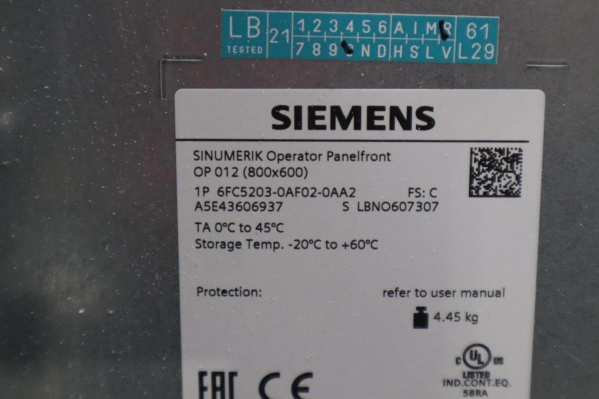 Used Siemens SINUMERIK 6FC5210-0DF24-2AA0 PCU 70, 1,2GHz STOCK 1383C