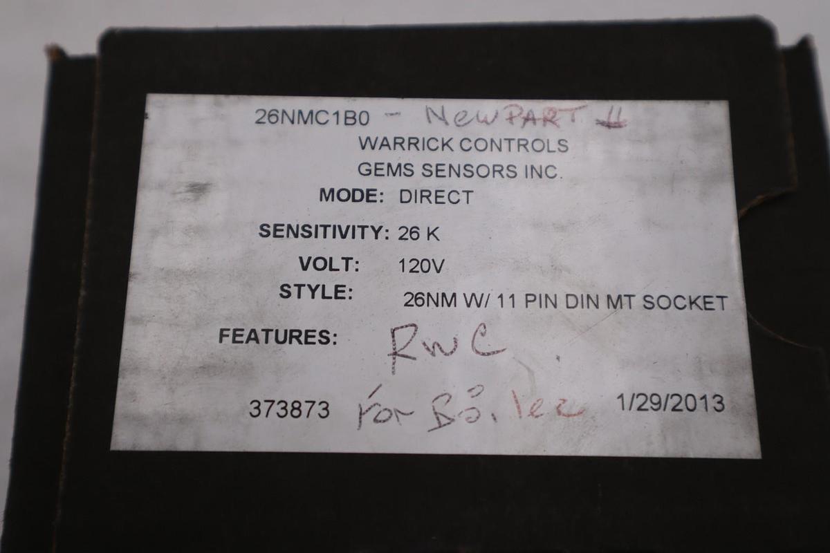 Used NEW OPEN BOX Warrick Controls 26NMC1B0 Liquid Level Relay STK K3978CC