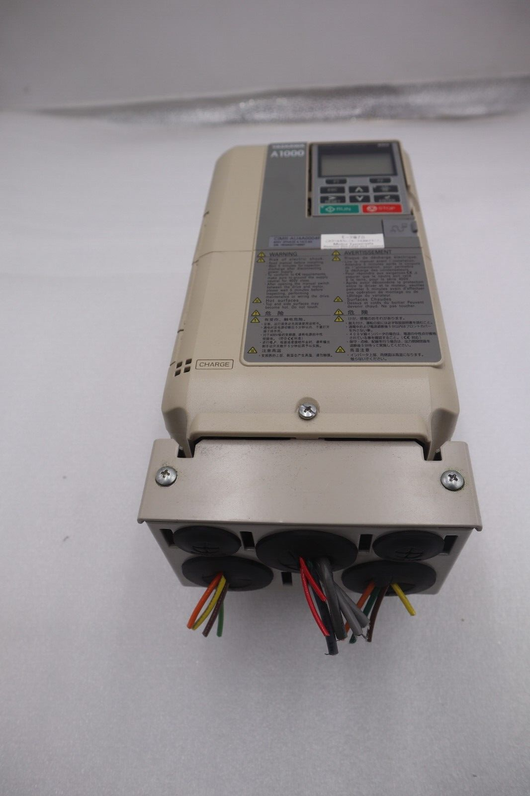 Used YASKAWA ELECTRIC CIMR-AU4A0004FAA / CIMRAU4A0004FAA REV E VFD DRIVE STOCK 2275-A
