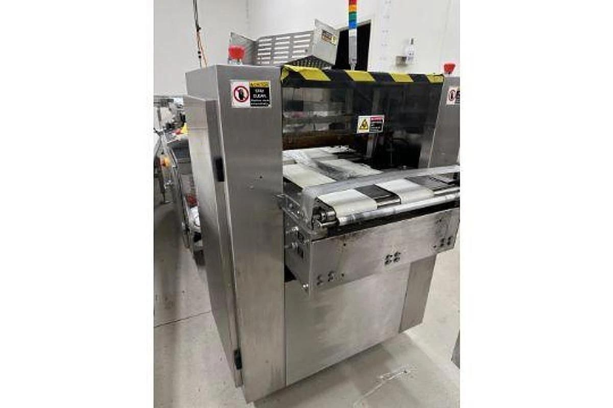 Used SHANKLIN F-1A CDA STAINLESS STEEL FOOD GRADE SIDE SEAL SHRINK WRAPPER