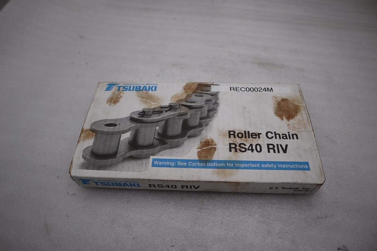 Tsubaki RS40 RIV Roller Chain - NEW IN BOX - STOCK 3255A