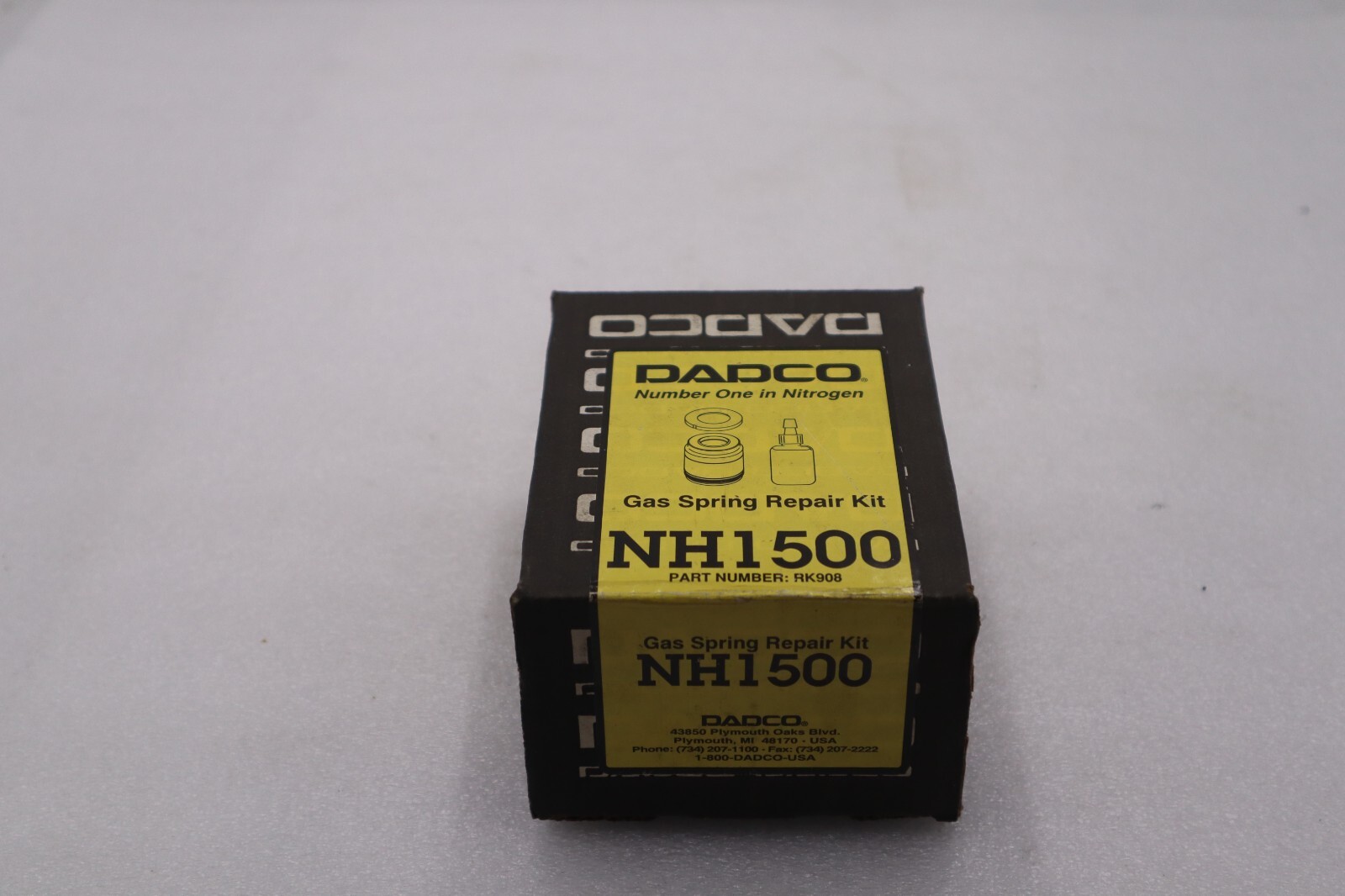 DADCO GAS SPRING REPAIR KIT W/ GOLD CARTRIDGE NH1500-RK908, NIB STOCK 2695 Q9