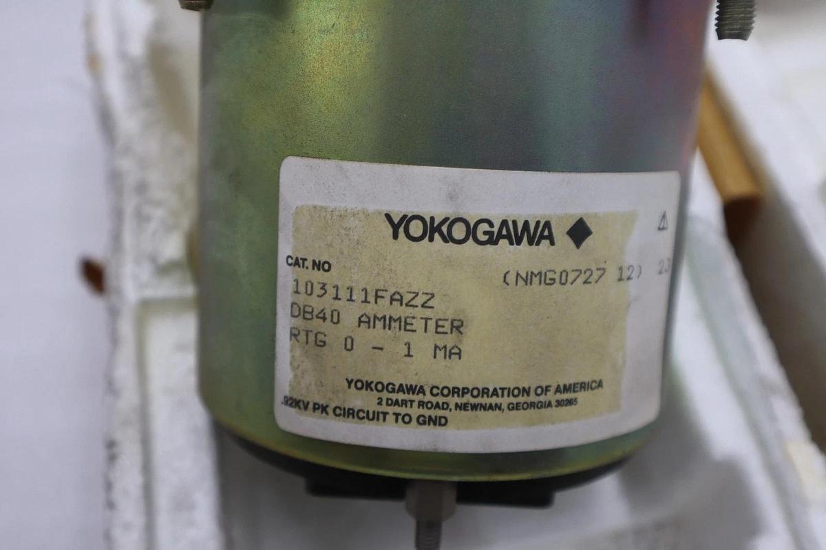 Used YOKOGAWA 103111FAZZ DB40 AMMETER RTG 0-1 MA - STOCK 5240CC