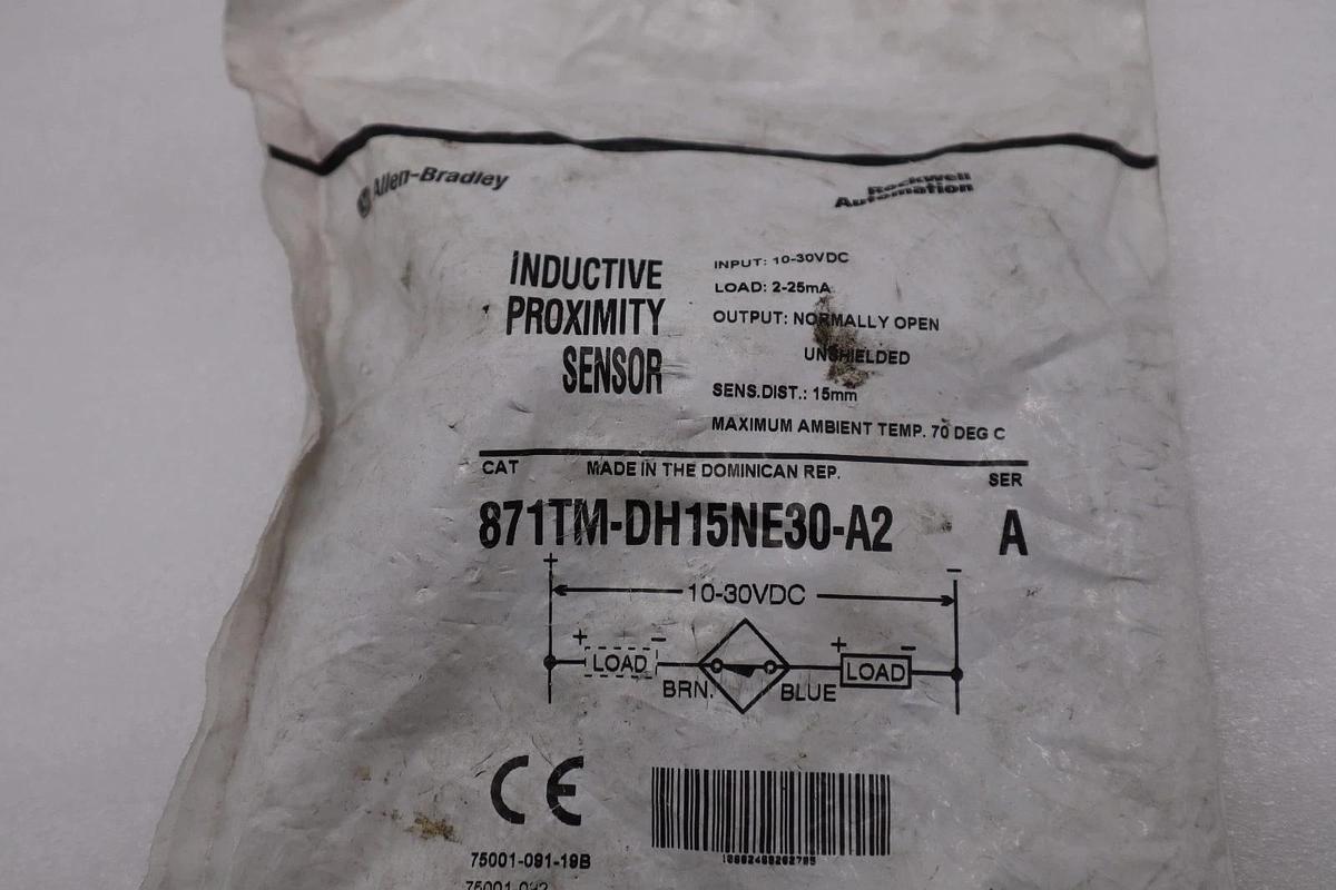 Used NEW For Allen Bradley 871TM-DH15NE30-A2 Proximity Switch sensor AB STK L192CC