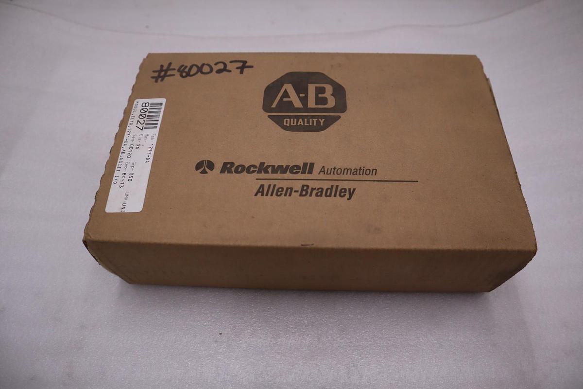 Used Allen Bradley 1771-DA/A ASCII I/O Module - Rockwell Remanufacted - STOCK GF886