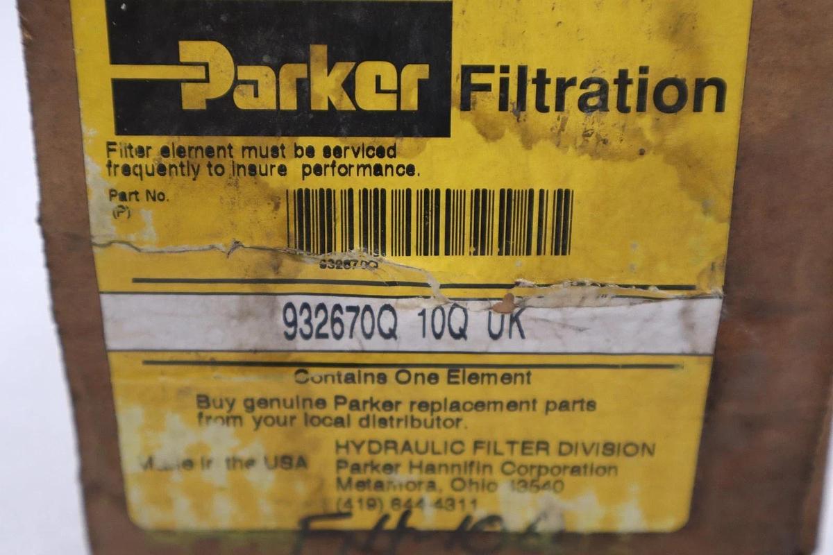 Used PARKER 932670Q 10Q TUK Low Pressure Replacement Filter - NEW - STOCK GF1203