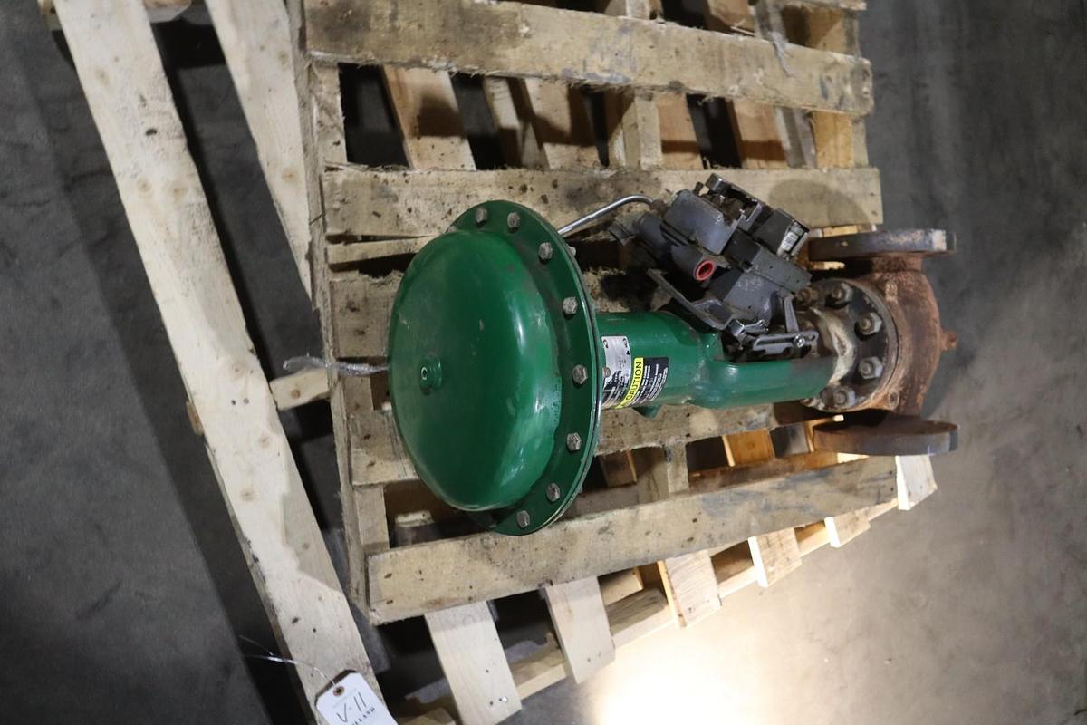 Used Fisher Control Valve Size 40 With Type 667 Pneumatic Actuator
