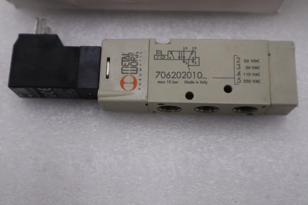 Used NEW OPEN BOX METALWORK 7062020102 Solenoid Valve STOCK H1608A