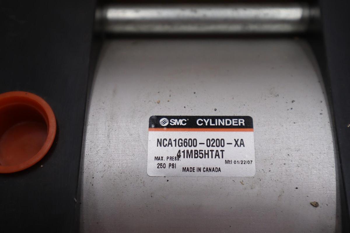 Used SMC CYLINDER NCA1G600-0200-XA #1718-A