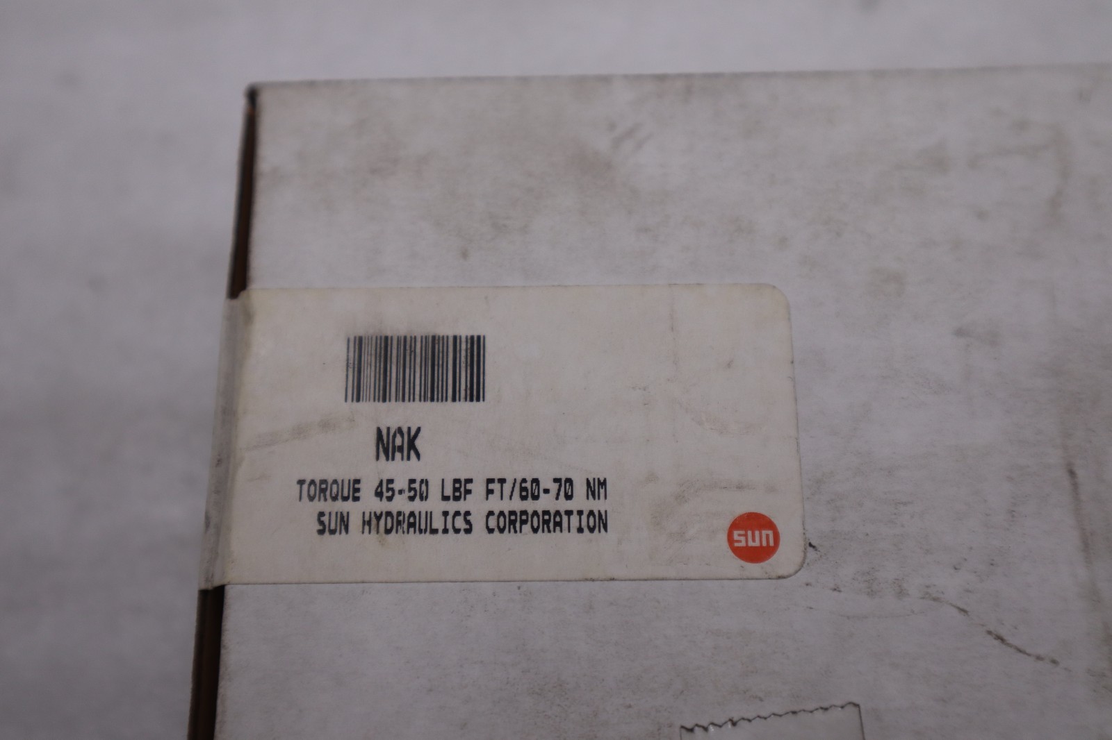 Sun Hydraulics Cartridge Valve Torque 45-50 LBF FT/60-70 NM - STOCK GF317A