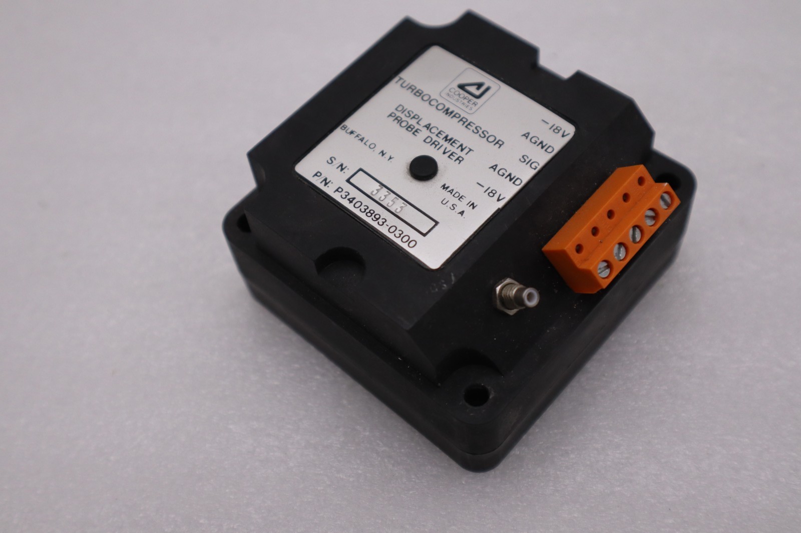 Used COOPER P3403893-0300 NEW UNIT STOCK H1184A
