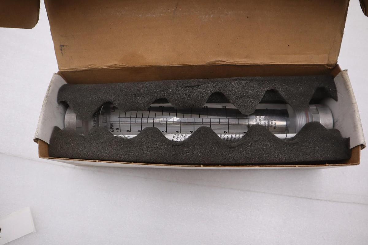 Used NEW OPEN BOX Blue White Industries F-40750LN-16 1" Flow Meter STK 5711CC