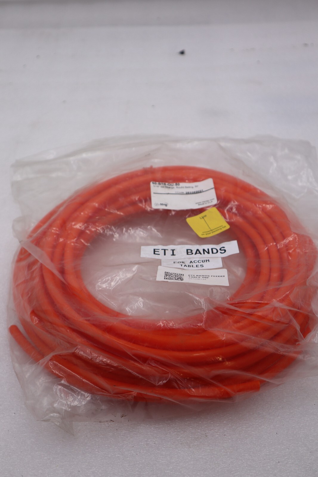 MJ MAY 60-5/16-OU-50 ORANGE ROUND BELTING 50' STOCK #316-A