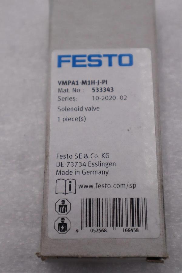 NEW OPEN BOX Festo VMPA1-M1H-J-PI Pneumatic Solenoid Valve STOCK L-521-C