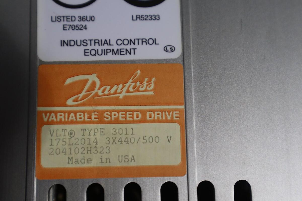 Used DANFOSS VARIABLE SPEED DRIVE VLT TYPE 3011 175L2014 STOCK S-261