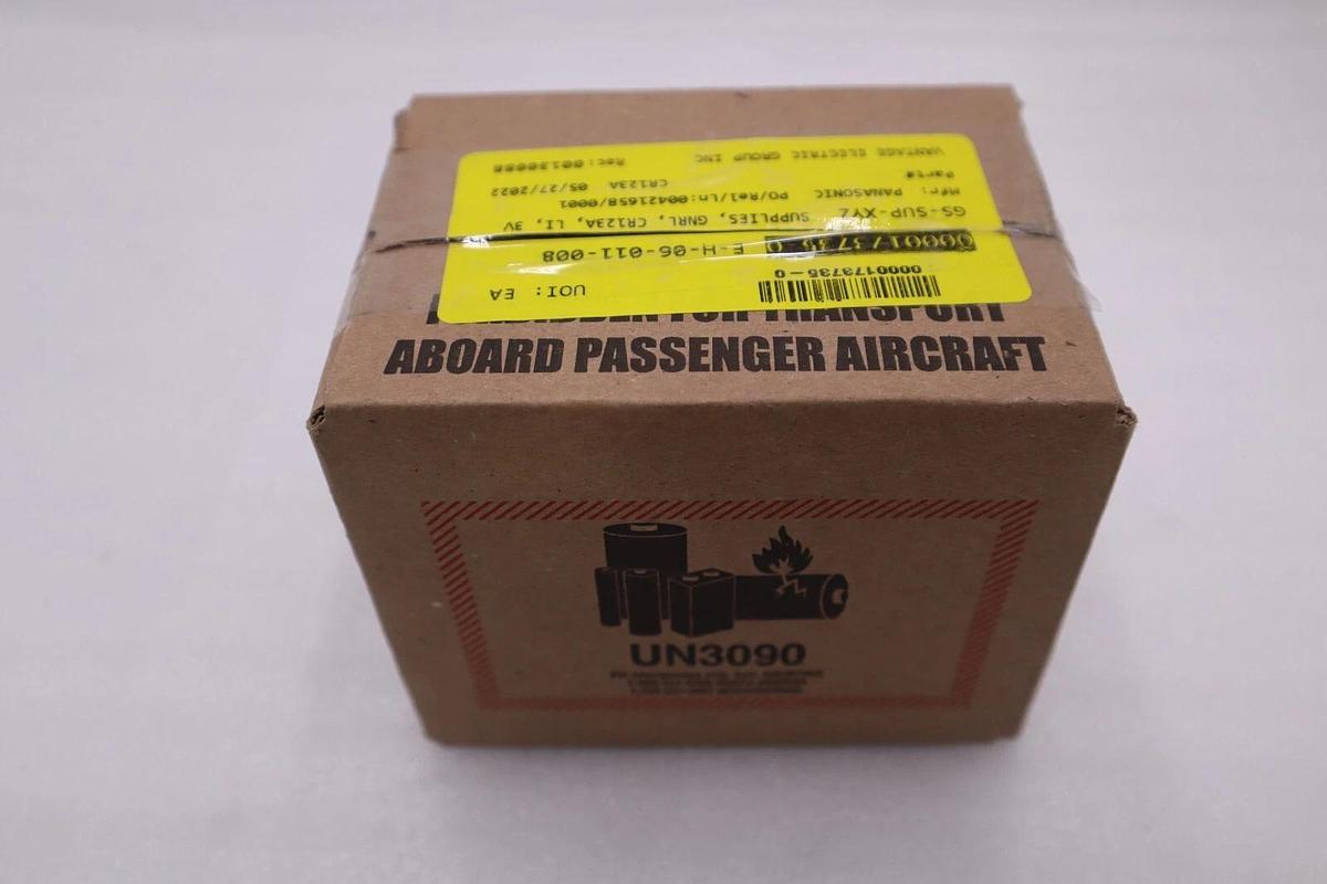 Streamlight 3V CR123A Lithium Batteries (2 Pack) 85175 (BOX OF 12) STOCK G521A