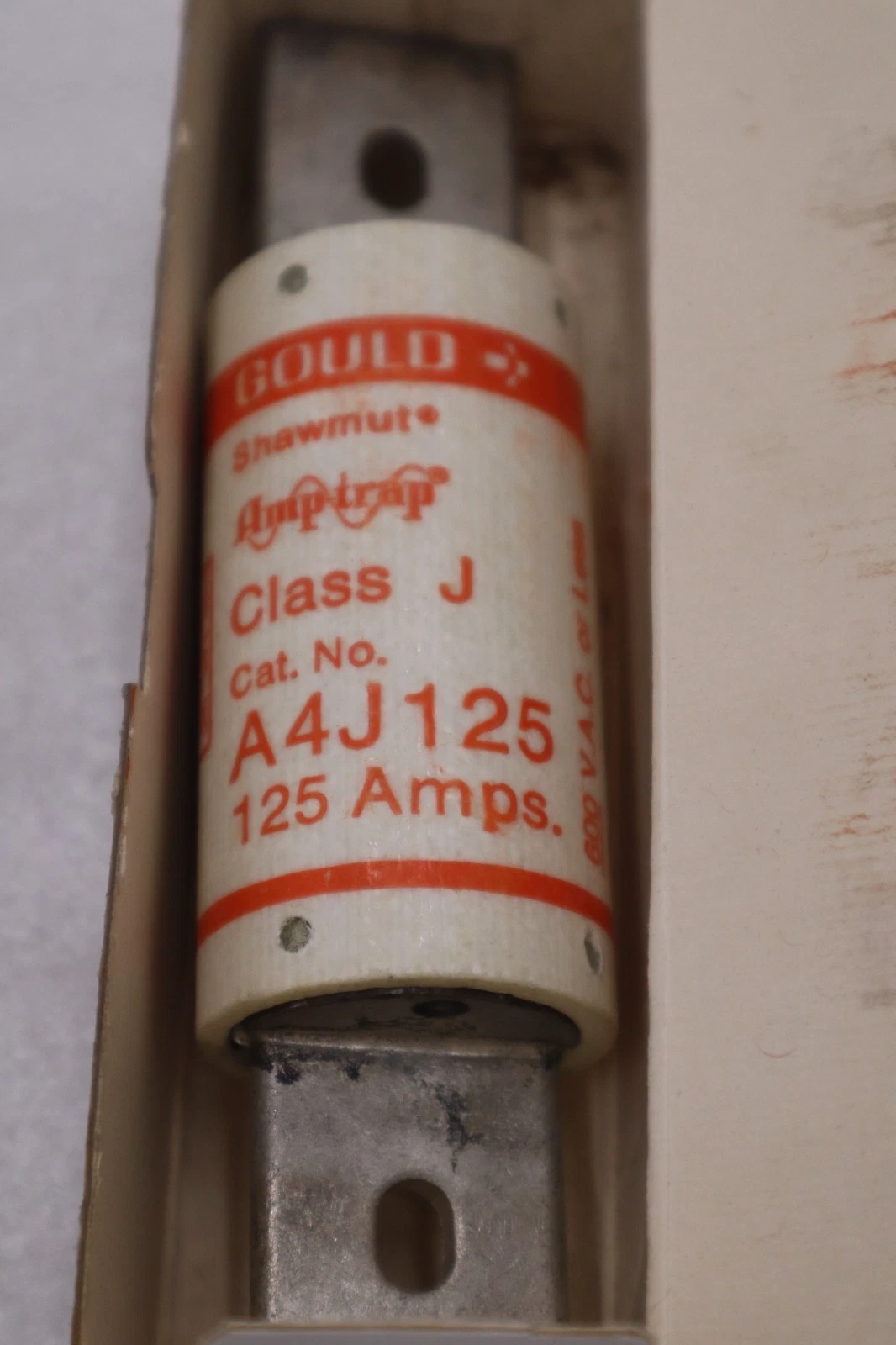 Used FERRAZ SHAWMUT A4J125 FUSE 125AMP 600V - NEW IN BOX - STOCK GF542A