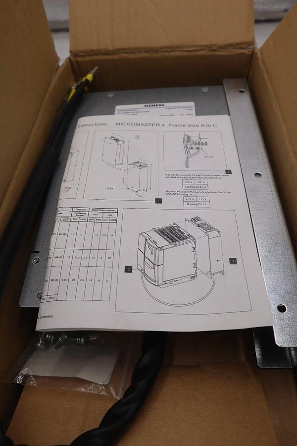 Used NEW SIEMENS 6SE6400-3CC03-5CD3 480V LINE REACTOR MICROMASTER 4 3AC STOCK 5133