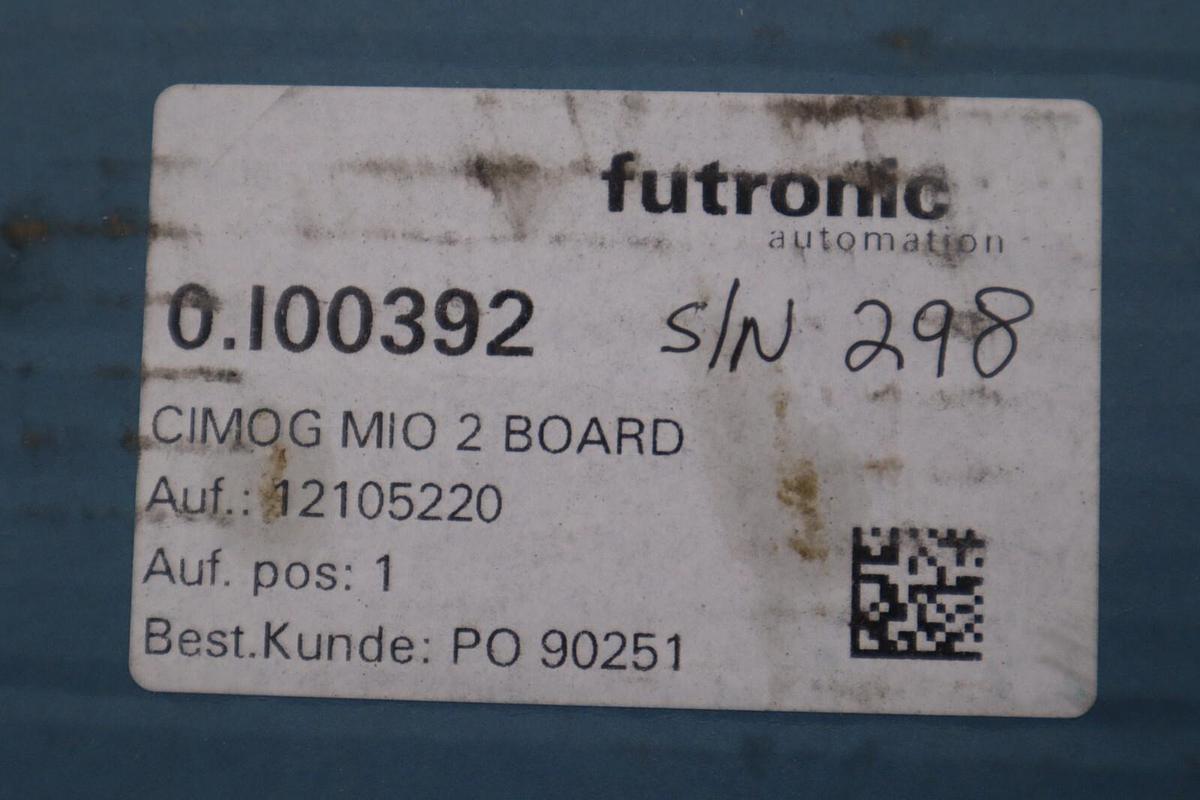 NEW FUTRONIC 0.I00392 CIMOG MIO 2 BOARD STOCK H60A