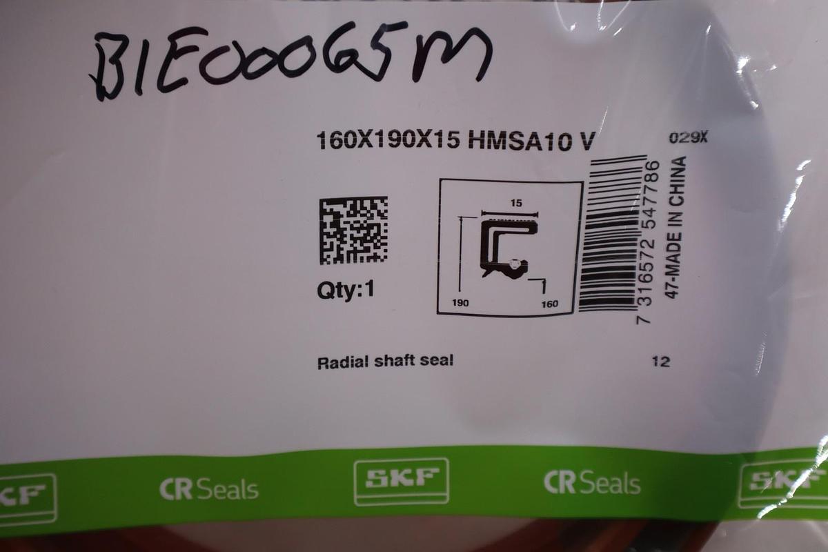 SKF 160X190X15 HMSA10 V SEAL STOCK #3241A