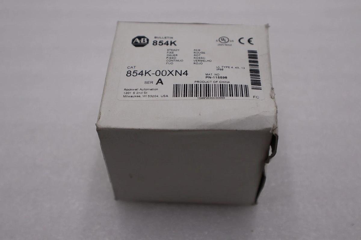 Used NEW ALLEN BRADLEY 854K-00XN4 STACK LIGHT STOCK H844A