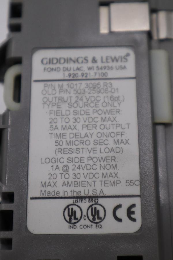 Used DANAHER MOTION M.1017.3095 R3 / M10173095 R3 GIDDINGS & LEWIS MODULE #6028