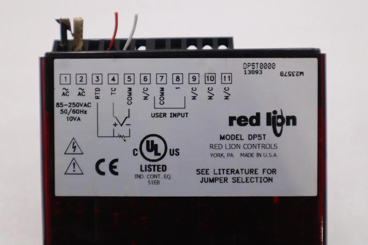 Used Red Lion DP5T0000 Analog Input Panel Meter STOC K-399-D