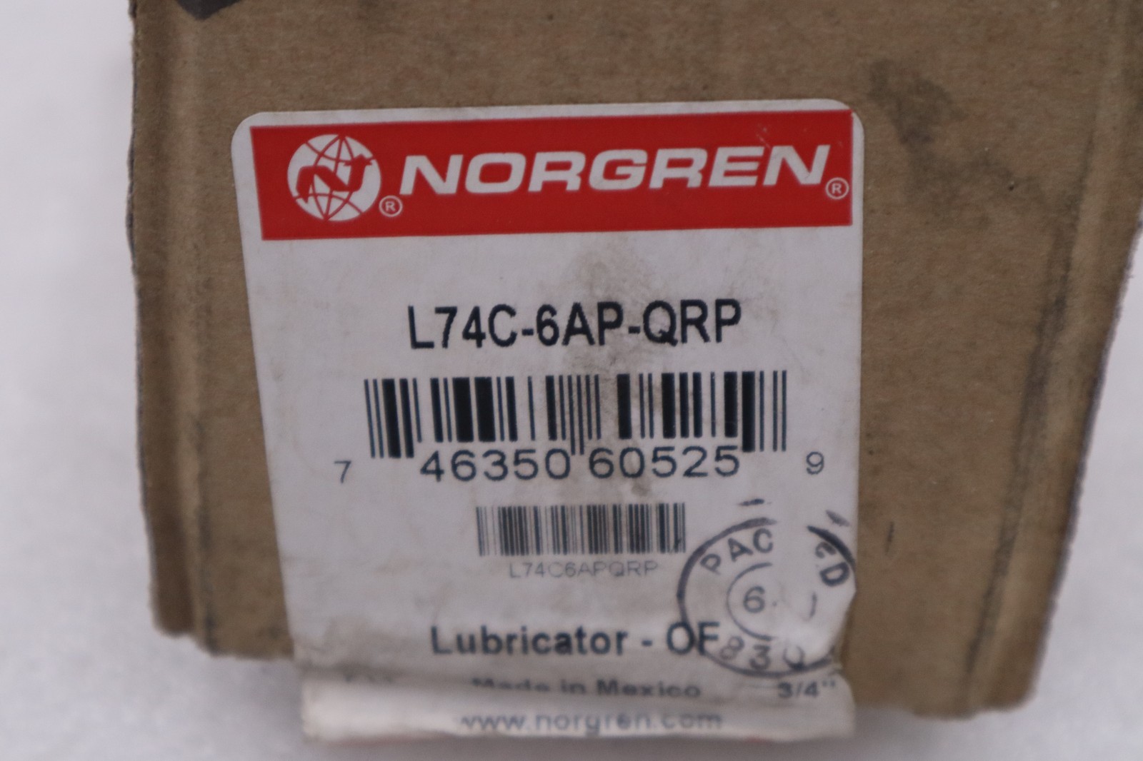 NORGREN L74C-6AP-QRP LUBRICATOR OIL - STOCK GF1371