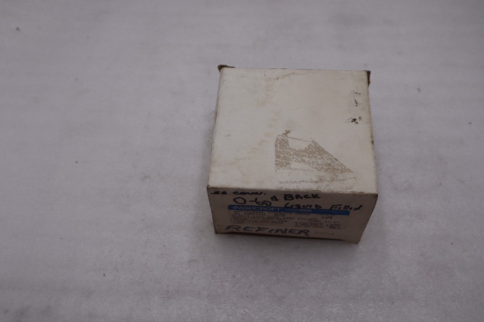ASHCROFT 35-1009-SW-02B-60# 0-100PSI 3-1/2" - STOCK GF1011A