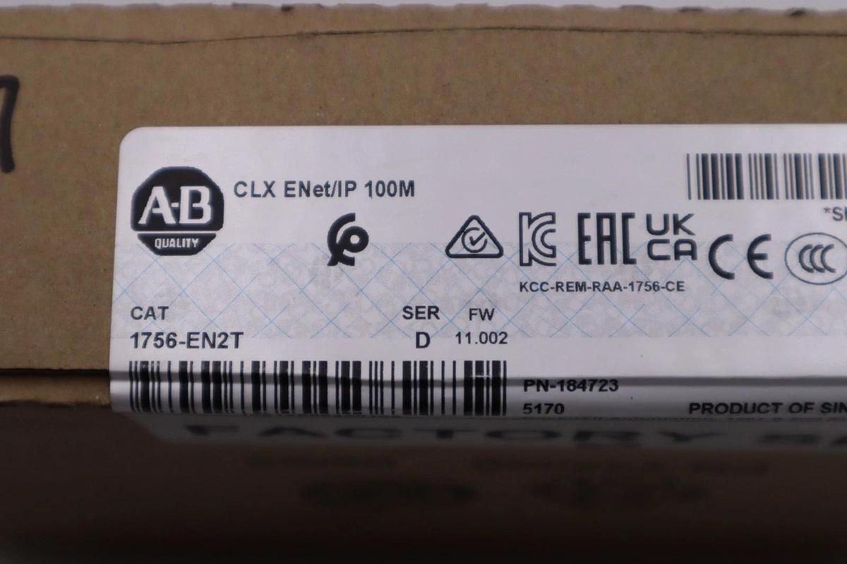 Used SEALED Allen Bradley 1756-EN2T /D ControlLogix EtherNet/IP - STOCK GF19