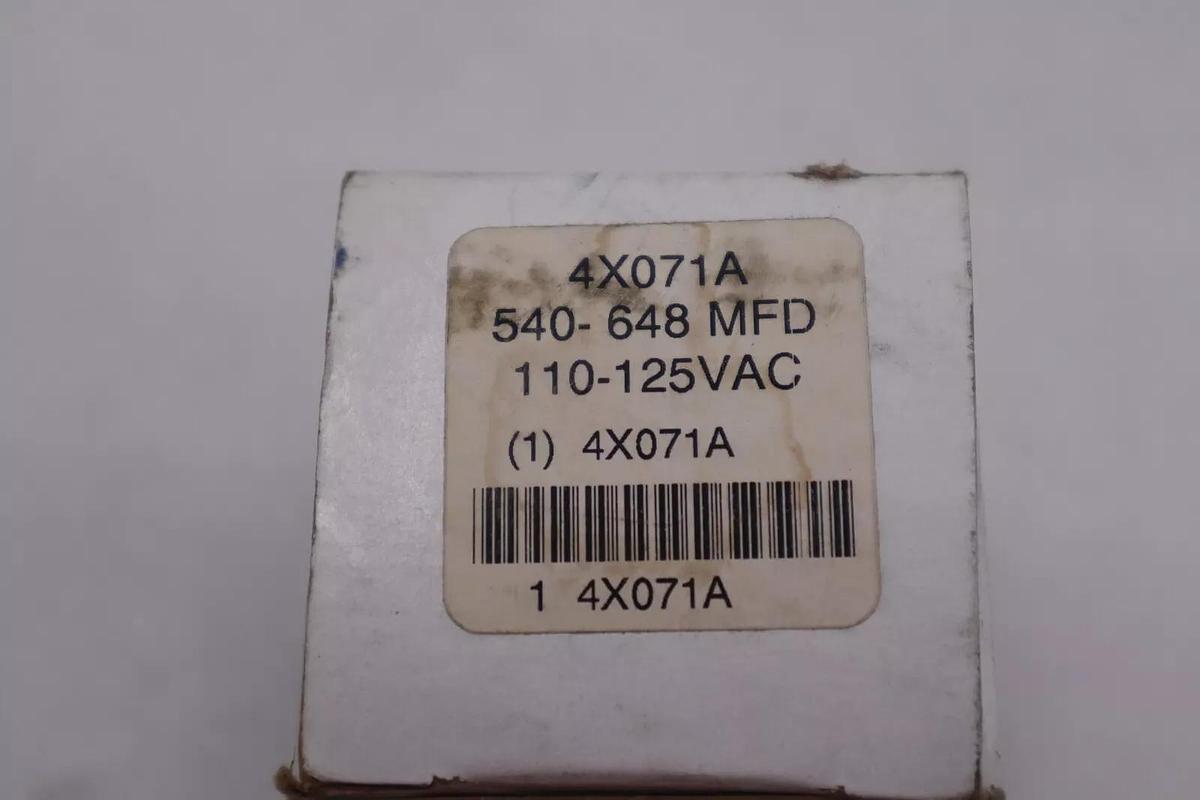 BC 4X071A 540-648 MFD 110-125VAC CAPACITOR STOCK #K-2330
