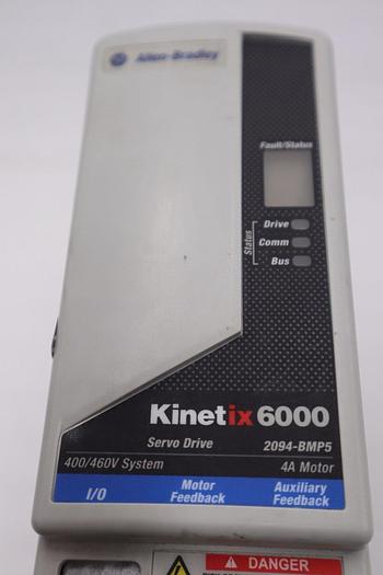 Used Allen-Bradley Bulletin 2094-BMP5-S/A Kinetix 6000 4 Amp Axis Module STOCK 5071