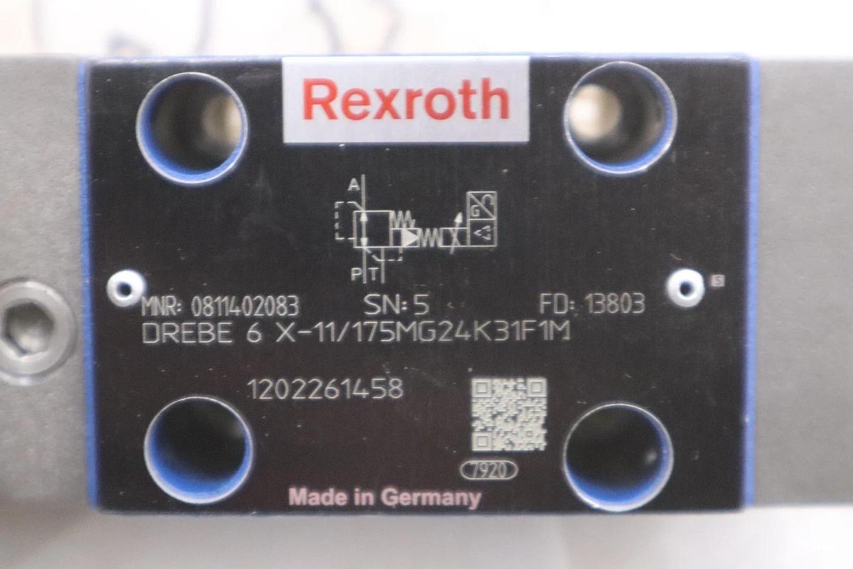 NEW Rexroth Valve 0811402083 DREBE6X-11/175MG24K31F1M Stock GF-618