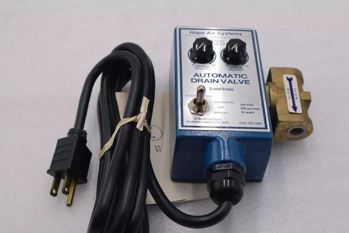 GENERAL AIR PRODUCTS DVA-2T 120VAC Electric Drain Valve – ¼ NPT STOCK 5485