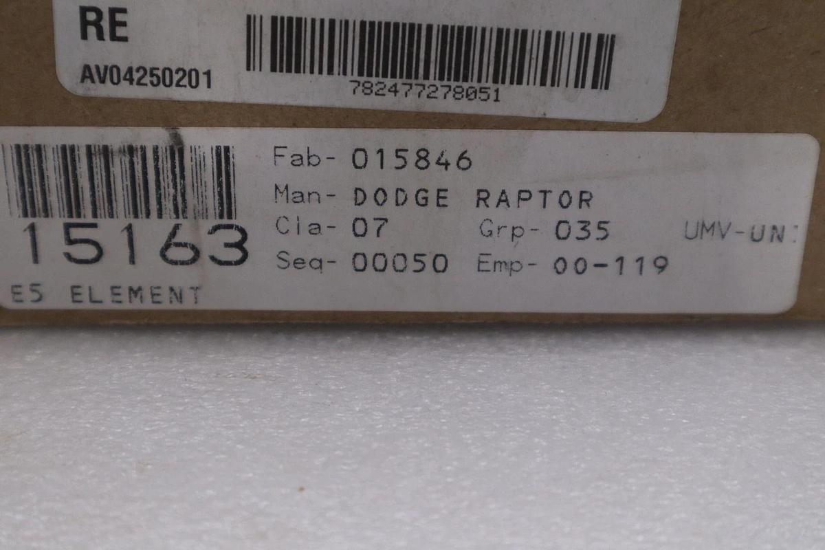 Used DODGE 015846 RAPTOR E5 ELEMENT - NEW UNIT - STOCK GF453A