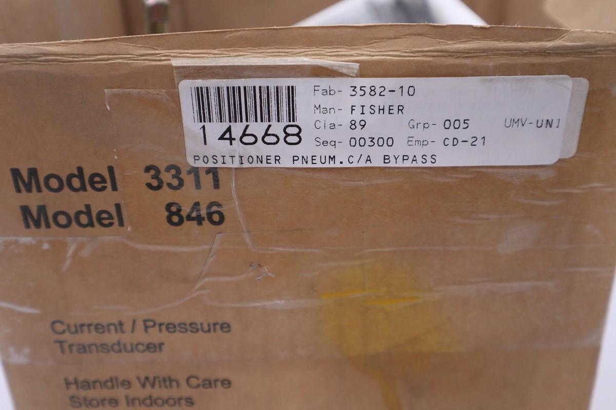 EMERSON FISHER MODEL 846 4-20mA 3-15 PSI PRESSURE TRANSDUCER - STOCK GF1033