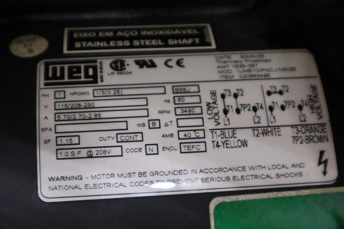 Used AMT 368A-98 Pump With Weg 1/3 HP Motor (AMT 1626-067) Frame B56J NEW STOCK H1564