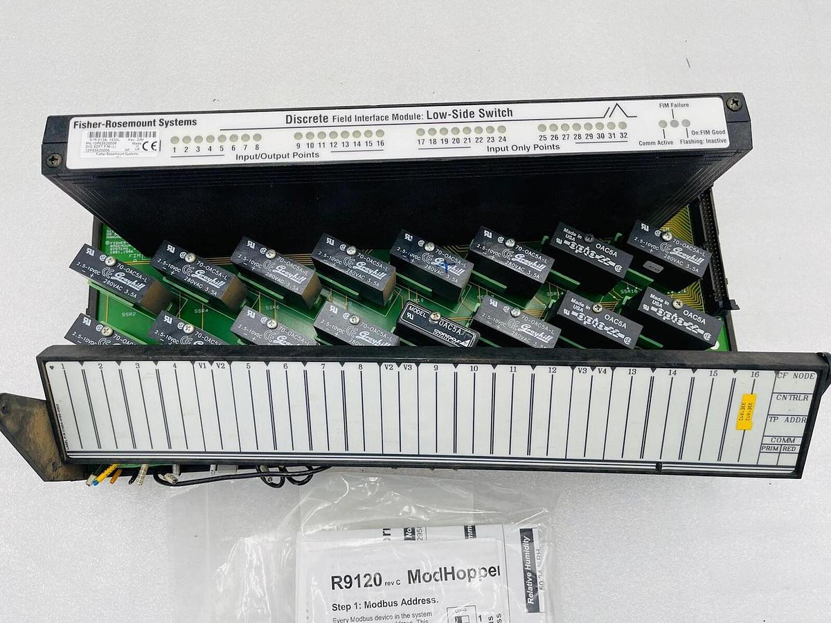 Used Fisher-Rosemount 01984-4121-0002 Isolated Discrete Termination Panel A #2316