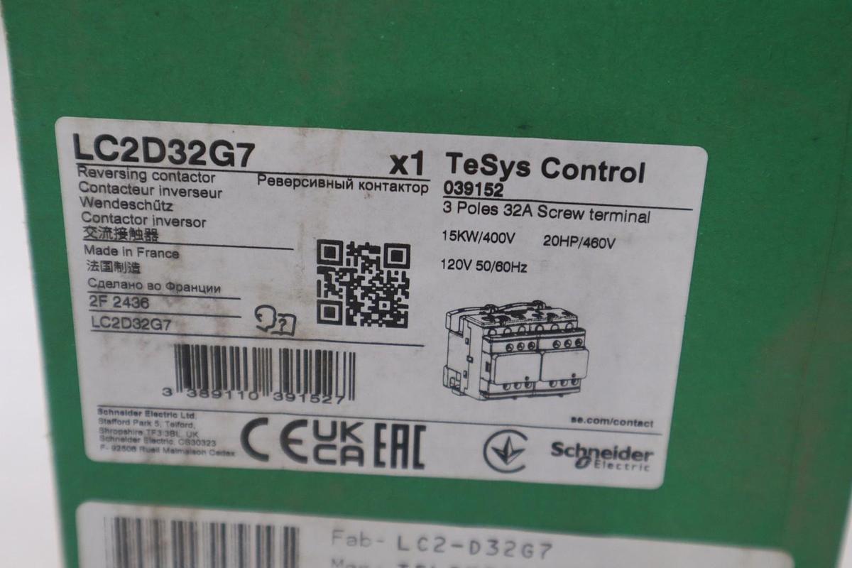 LC2D32G7 Schneider LC2D32G7 Reversing Contactor STK 3979B