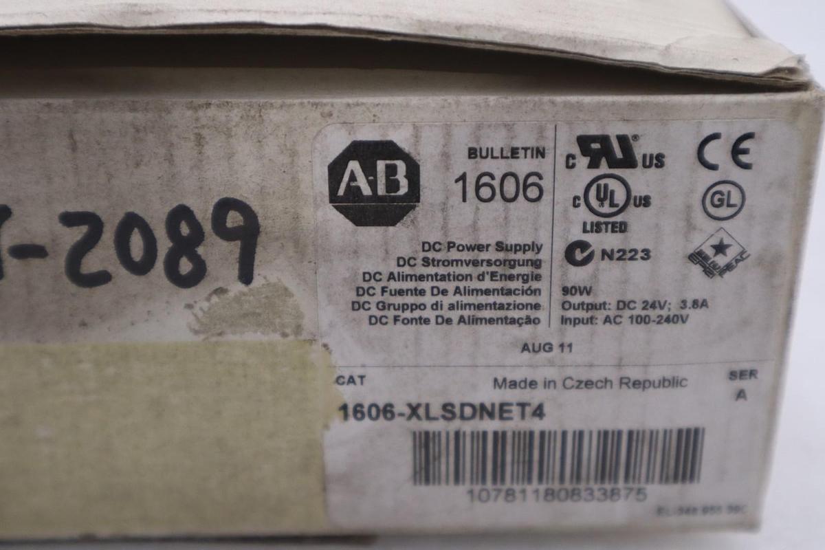 ALLEN BRADLEY 1606-XLSDNET4 SINGLE PHASE INPUT POWER SUPPLY DIN RAIL #GF279A