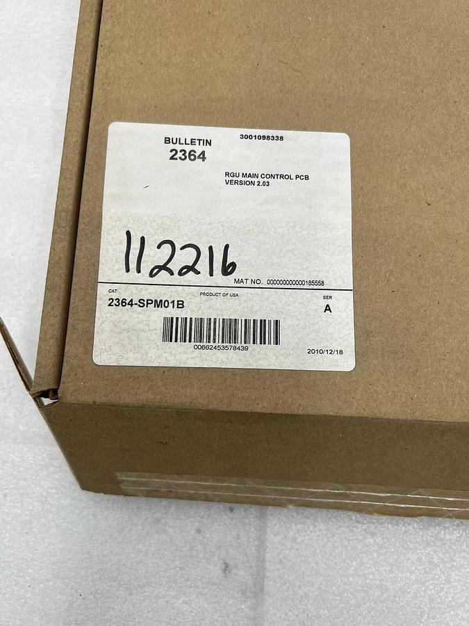ALLEN BRADLEY AB DRIVE SYSTEMS 2364 2364-SPM01B SER A RGU MAIN CONTROL STK 3009