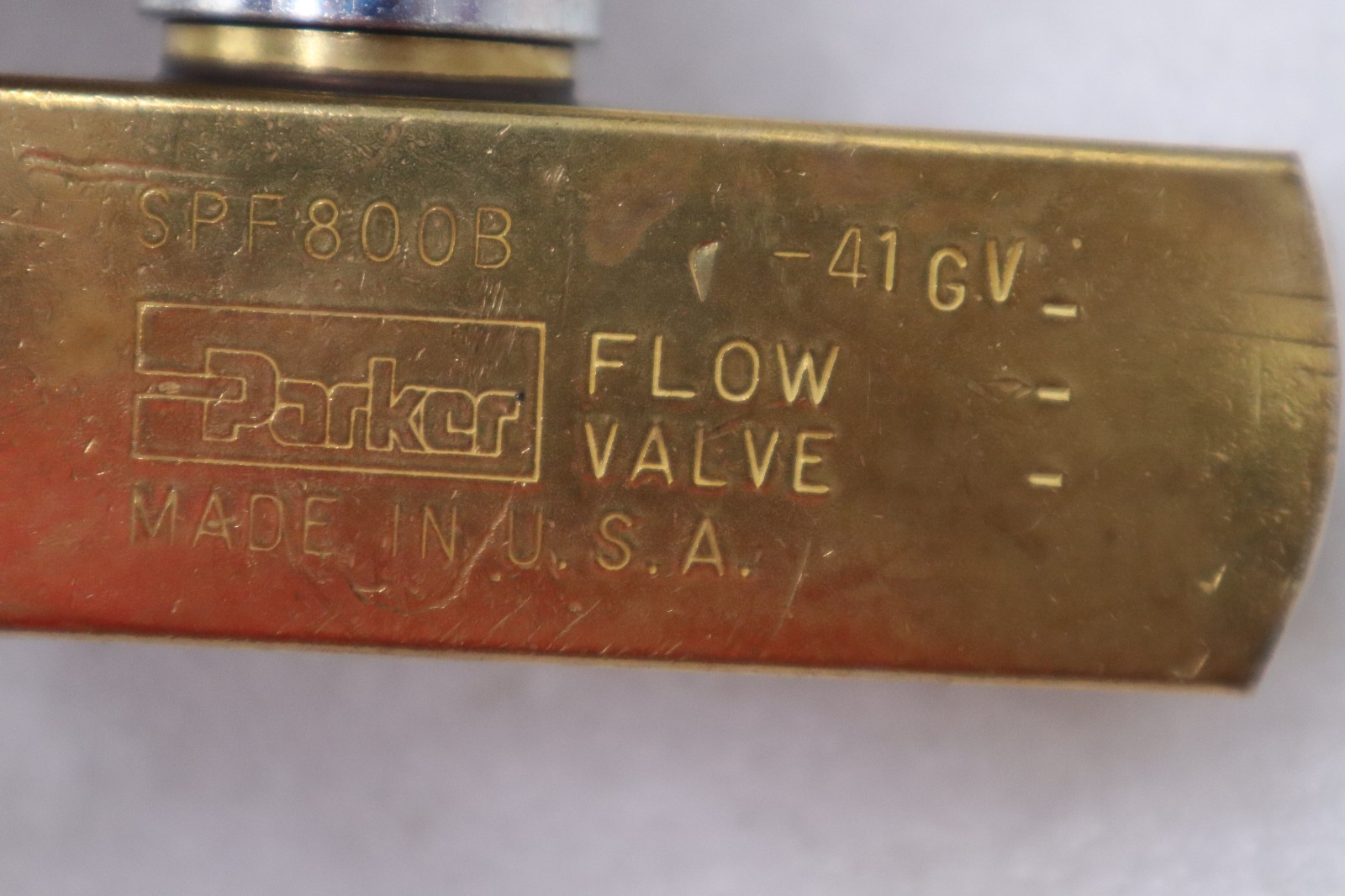 Parker SPF800B Shcrader Bellows Flow Control - STOCK 1532A