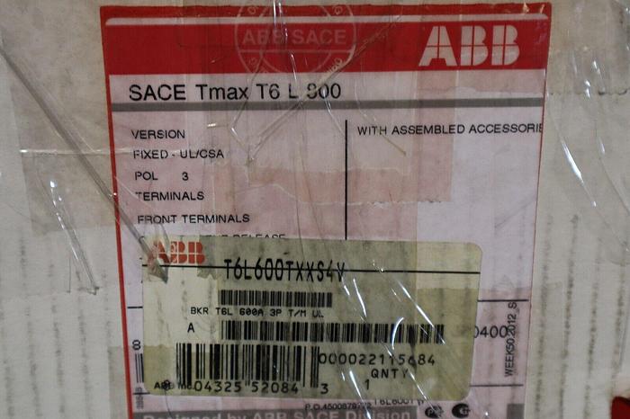 NEW ABB SACE Tmax T6L800 Circuit Breaker 3 POL STOCK 2175