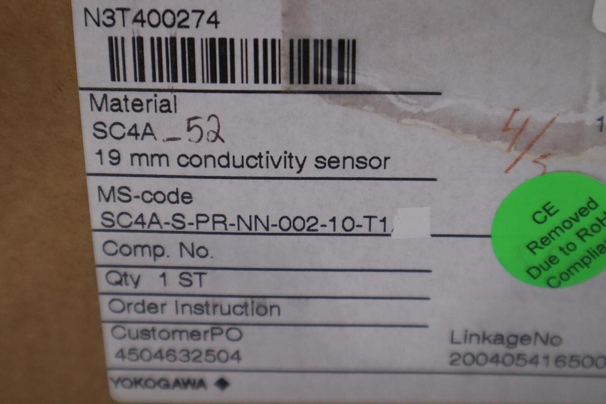 Used NEW IN BOX YOKOGAWA SC4A-S-PR-NN-002-10-T1 19/SC4ASPRNN00210T1 STOCK G427A