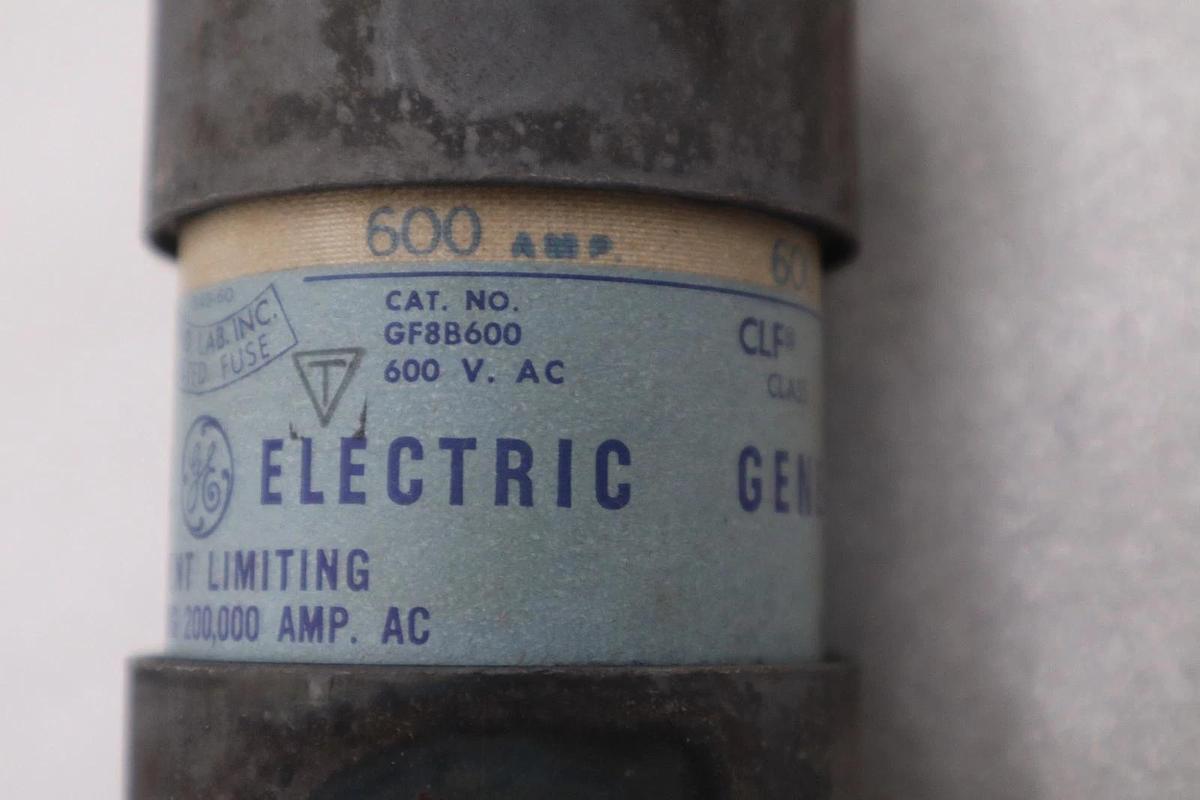 Used General Electric GF8B600 Current Limiting Fuse - STOCK 5835A
